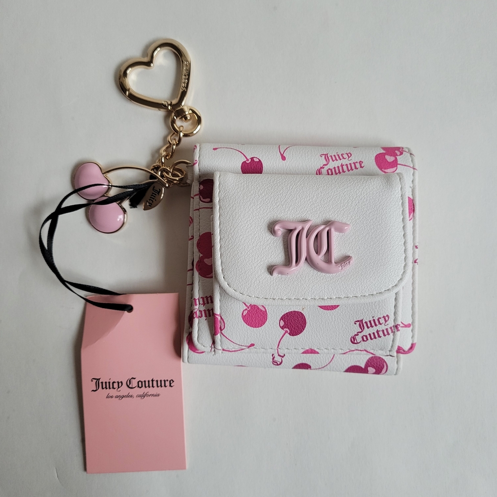 Juicy Couture Pink and White Cherry Wallet